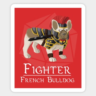 Figher French Bulldog Magnet